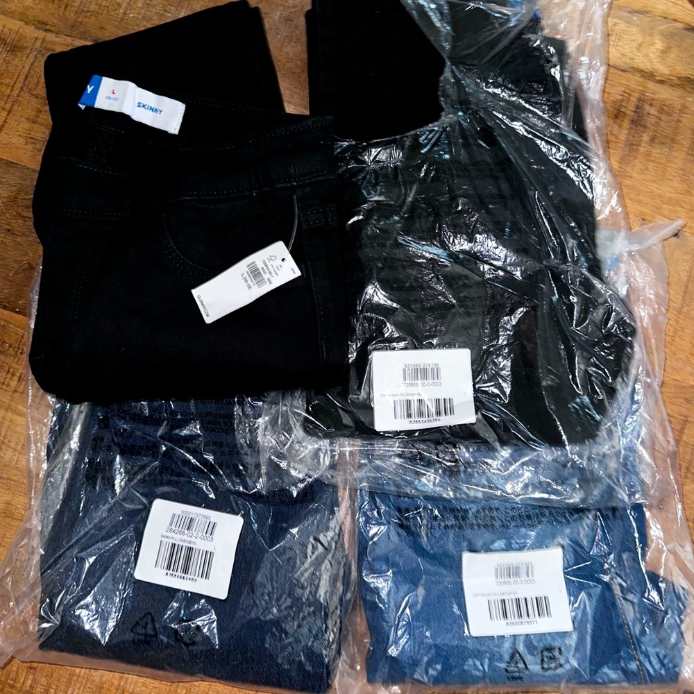 Skinny Jeans Kids 10-12 Pull On Old Navy New Bundle